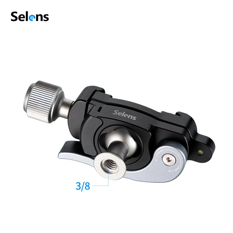 Selens Aluminu Ttripod крепление для камеры штатива телефона Зажим адаптер из алюминиевого