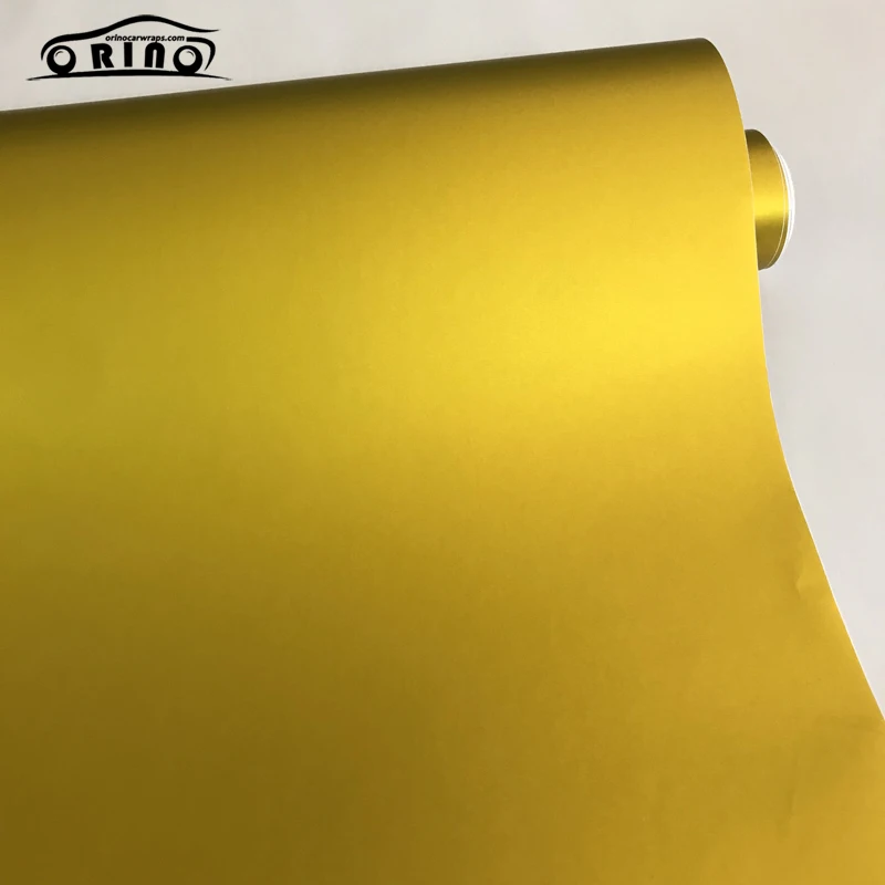 Gold Matt Metallic Vinyl Wrap Sticker-5