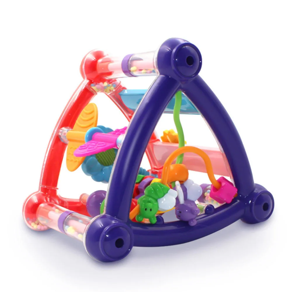 Infant Development Educational Hanging Toys Baby Activity Play Cube Toys ABS Plastic Safety Non-toxic For Newborn Rattle Toy