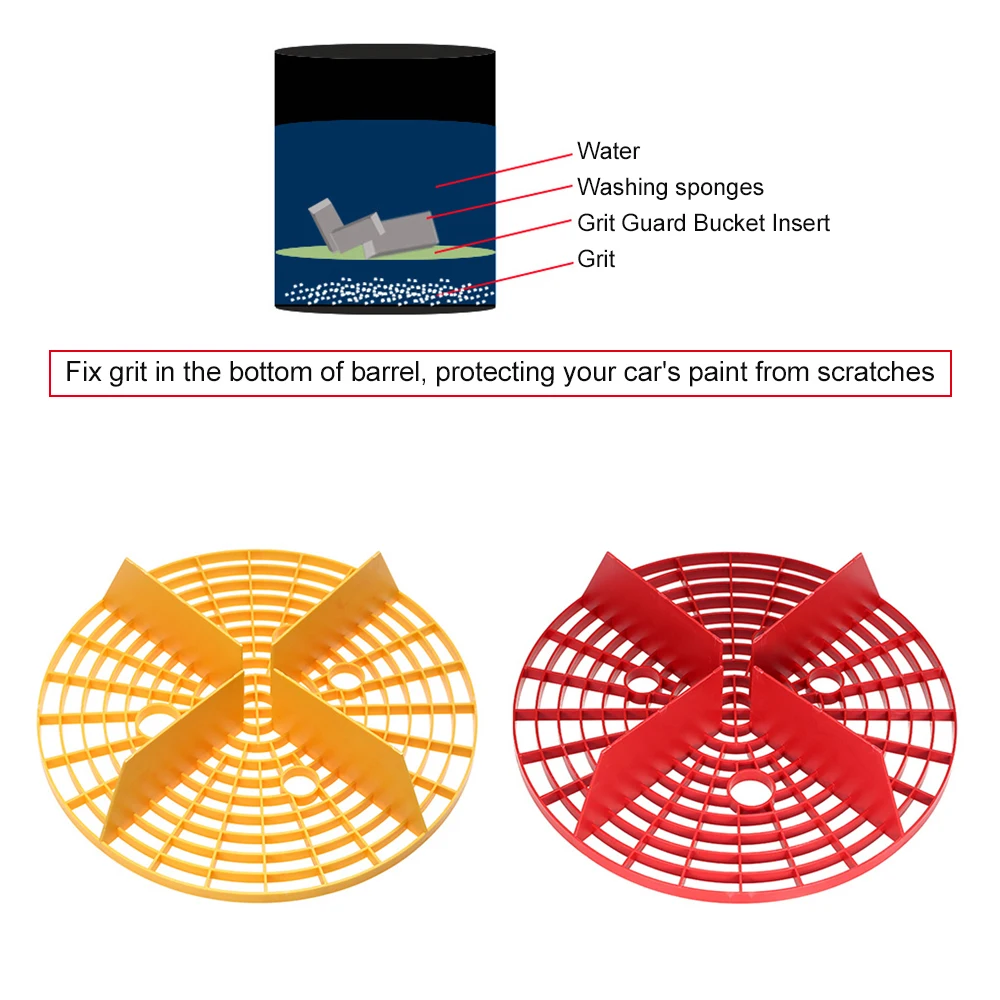 

Car Wash Grit Guard Insert Washboard Water Bucket Filter Car Detailing Tool Separate Dirt Washing Prevent Car from Scratches