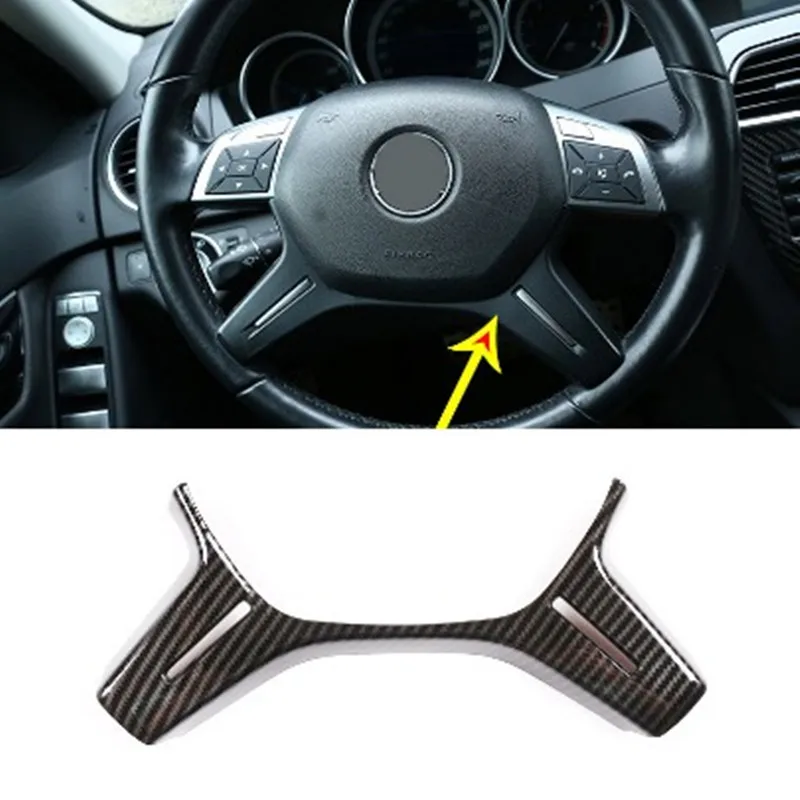 Углеродное волокно для Mercedes Benz C Class W204 C180 C200 2011-13 CarABS отделка рулевого колеса E ML GL класс W212 X166 W166
