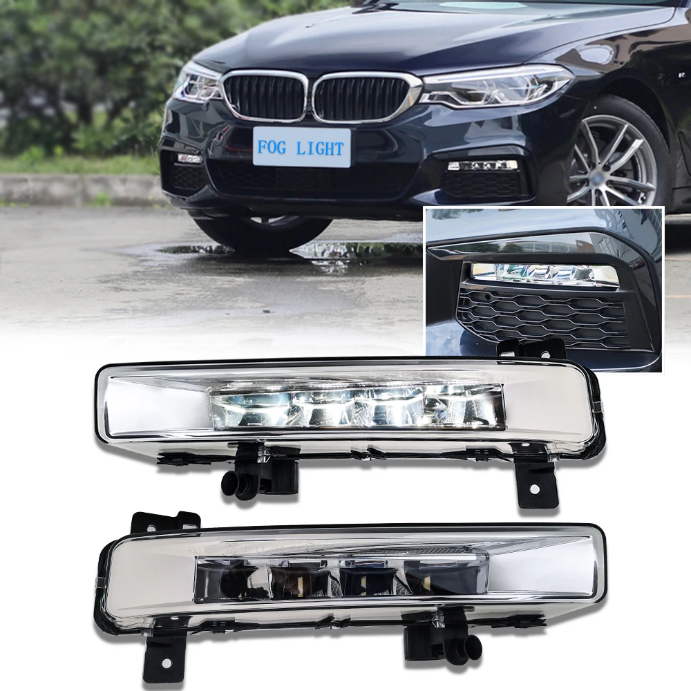 

Car Front Bumper Fog Light LED DRL Fog Daytime Running Lamp For BMW 5 Series G30 G31 G38 520i 530i 540i 63177349131 63177349132