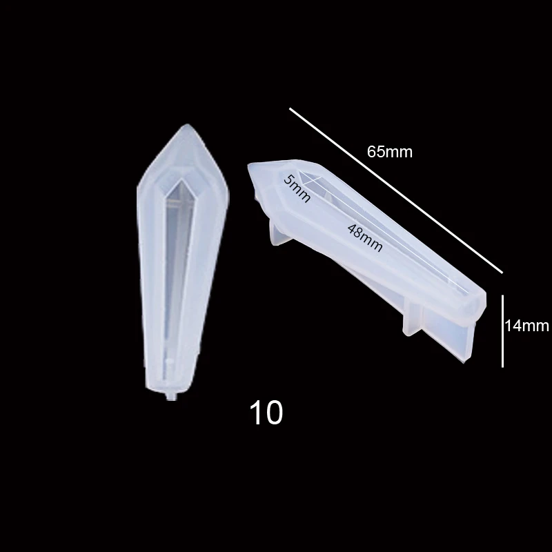 DIY кристалл ремесло эпоксидная смола, форма ручной работы дух маятник формочка для силиконовой Подвески кулон ювелирные изделия силиконовая форма - Цвет: 10