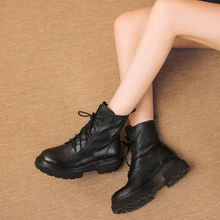 INS/популярные женские ботинки из натуральной кожи; большие размеры 22-26 см; модные классические женские Ботинки martin ручной работы с острым носком; красивые кожаные полусапожки; Обхват голенища 25 см