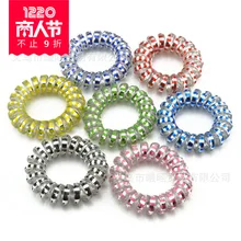 AliExpress,, серебряный цвет, телефонная проволока, яркие цвета, повязка для волос, Детская повязка для волос