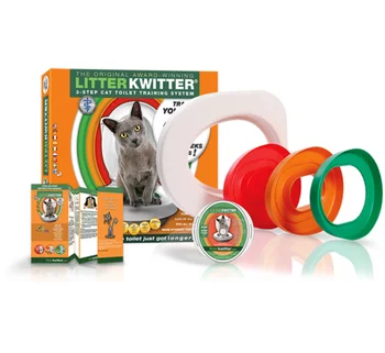 

Cat toilet Cat Wc litter tray Professional Love Clean Use Hygienic Human Easy to Learn Litter Cats Bathroom Gift Box