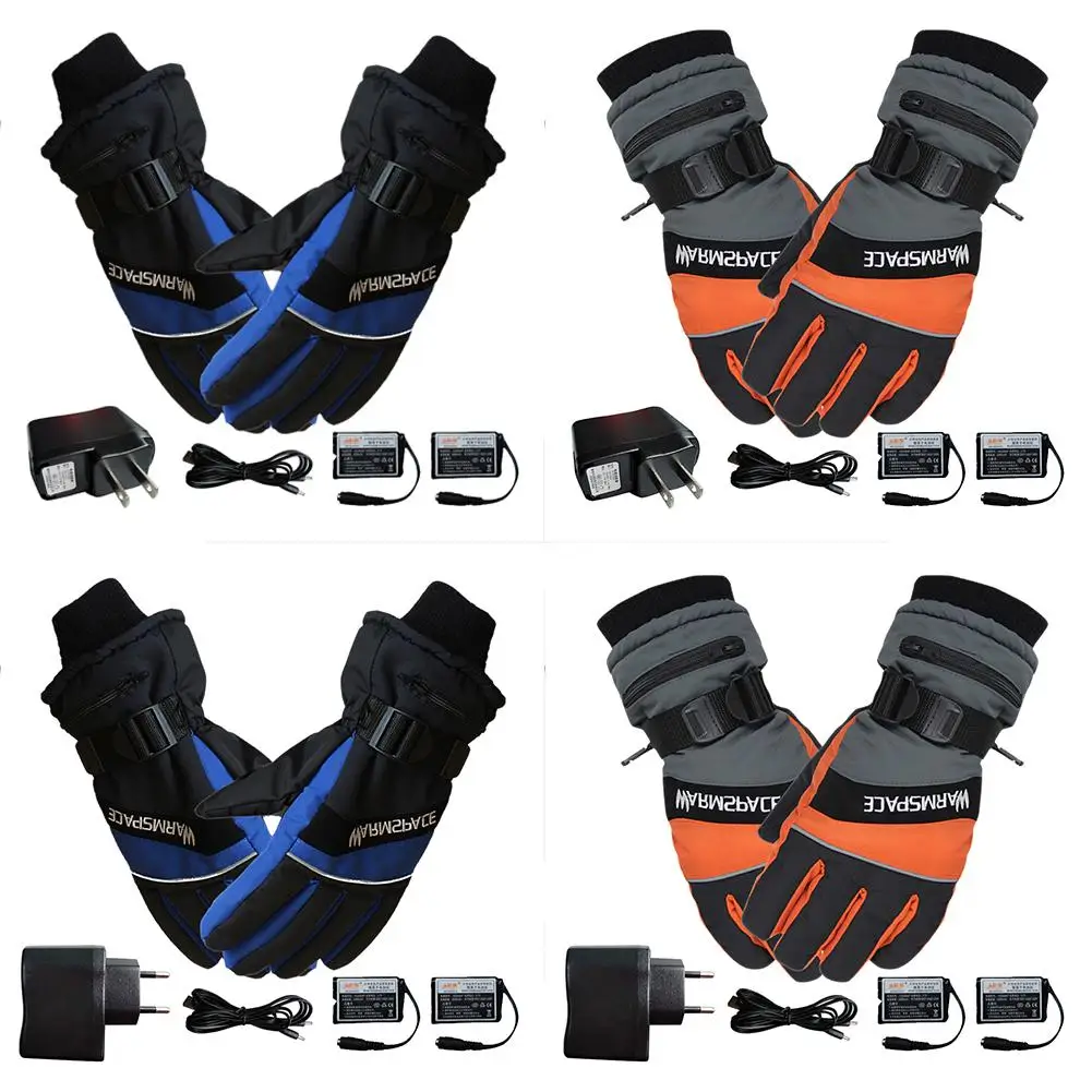 

Electric Heated Gloves USB Hand Warmer Charging Heating Finger Heating Safety Constant Temperature Skiing Cycling Warm Gloves