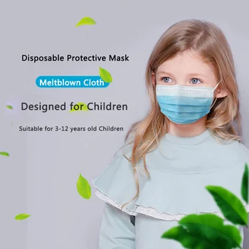 

Baby Health care Disposable Protective Masks For Child Baby Breathable Respirator 3-Layer Dustproof Filter/ Meltblown Cloth Mask