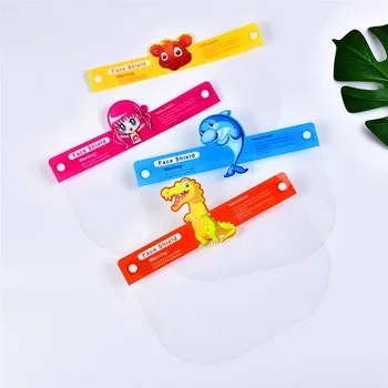 

10pc Kids Visors Sun Hat Splash Dust-proof Protective Visor Full Covering Face Mask Shield Prevent Visiere Protection Virus Cap