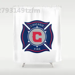 Водостойкая занавеска для душа s CHICAGO FIRE занавеска для душа s печать полиэстер ткань занавеска для ванной комнаты с 12 крючками