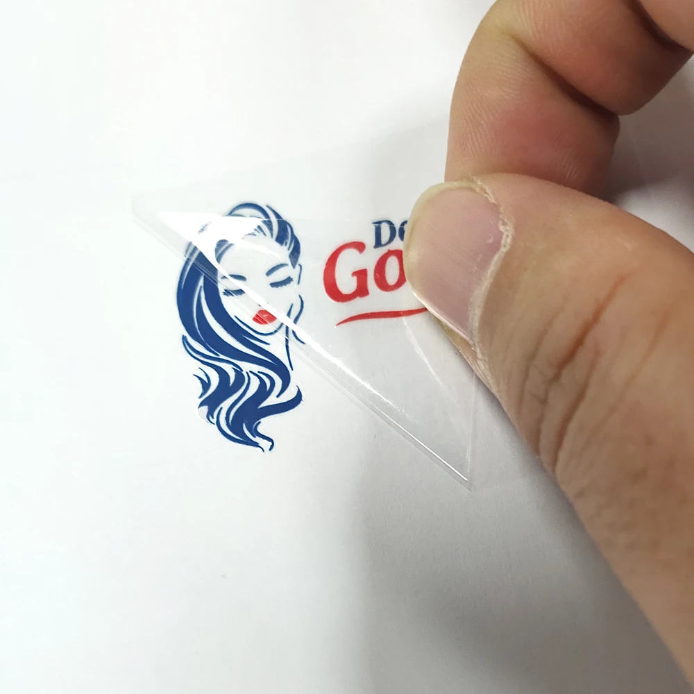 

UV Logo Transfer Stickers Personalize Waterpoof Transfering Label Lash Box Bottle Jar Packing Adhesive Stationary Free Design