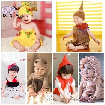 

Newborn Baby Boy Girl Photo Shoot Hat+Clothes Sets Photography Props Infant foto Shooting Outfits Costume Studio Photo Props