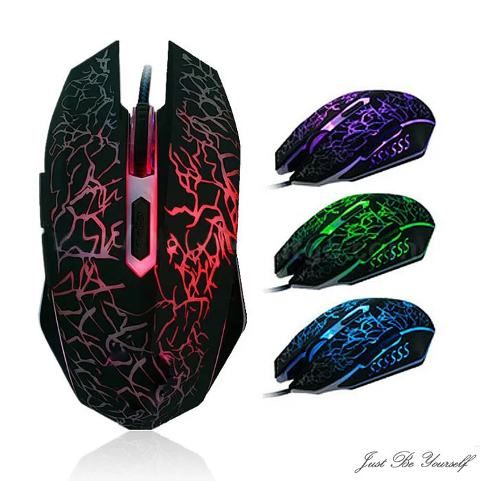 

OMESHIN Mouse with Professional Colorful 4000DPI Optical Wired Gaming Mice LED Backlight Optical USB Wired Gamer Mouse Laptop PC