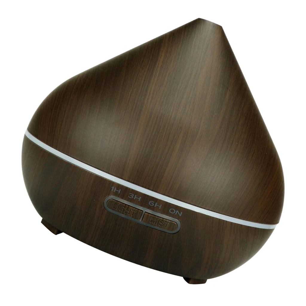 Color-Changing LED Light Electric Humidifier Essential Aroma Oil Diffuser Ultrasonic Wood Grain Air Humidifier Mini Mist Maker