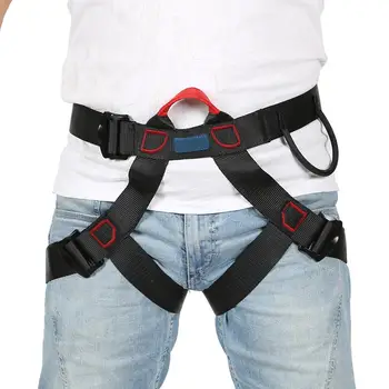 

Outdoor Climbing Harness Half Body Seat Belt For Downhill Rock Mountain Climbing Caving Fire Rescuing Work At Height