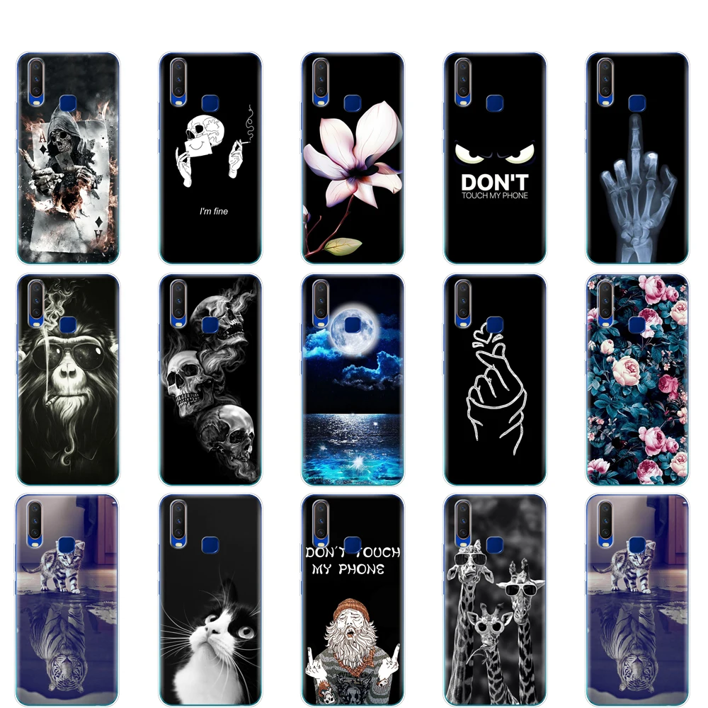 Чехол для Vivo Y11 2019 чехол 6 35 дюйма силиконовая Мягкая задняя крышка из ТПУ телефона