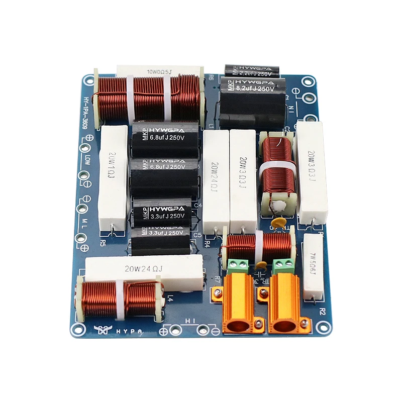 GHXAMP 600W 3 Way Crossover Audio Board Treble Mid Woofer HIFI 8-12 inch Loudspeaker divider 1pcs