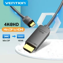 Vention Mini DisplayPort na kabel HDMI 4K HD DP na HDMI dla MacBook Air PC iMac Mini Port wyświetlacza na kabel HDMI Thunderbolt 2