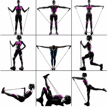 

Workout Resistance Band Set Belt Strength Muscle Physical Body shaping