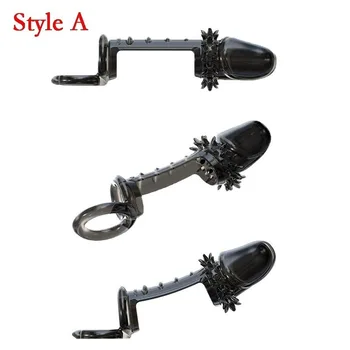 Silicone Male Penis Sleeve Enlarge Strap on Ball Stretcher Bondage Cock Ring Extender Sleeve Reusable Intimate Sex Toy 3