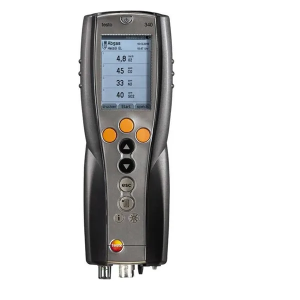 

Testo 340 top-performing easy-to-use flue gas analyzer