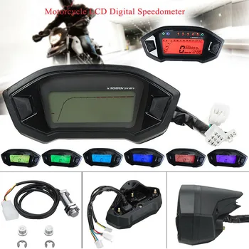 

Replacement LCD Digital Tachometer Colorful Backlight Odometer Travel Distance Easy Use Motorcycle Speedometer Universal