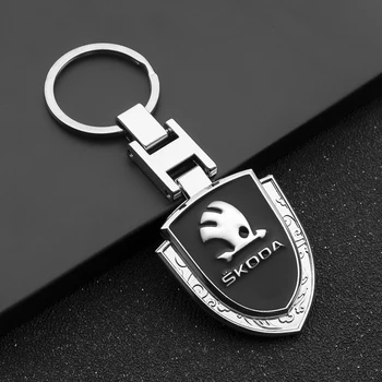 

Car Fashion 3D metal Badge Emblem Auto Key Chain Keyring Keyfob for skoda octavia fabia rapid yeti superb octavia a 5 a 7 2