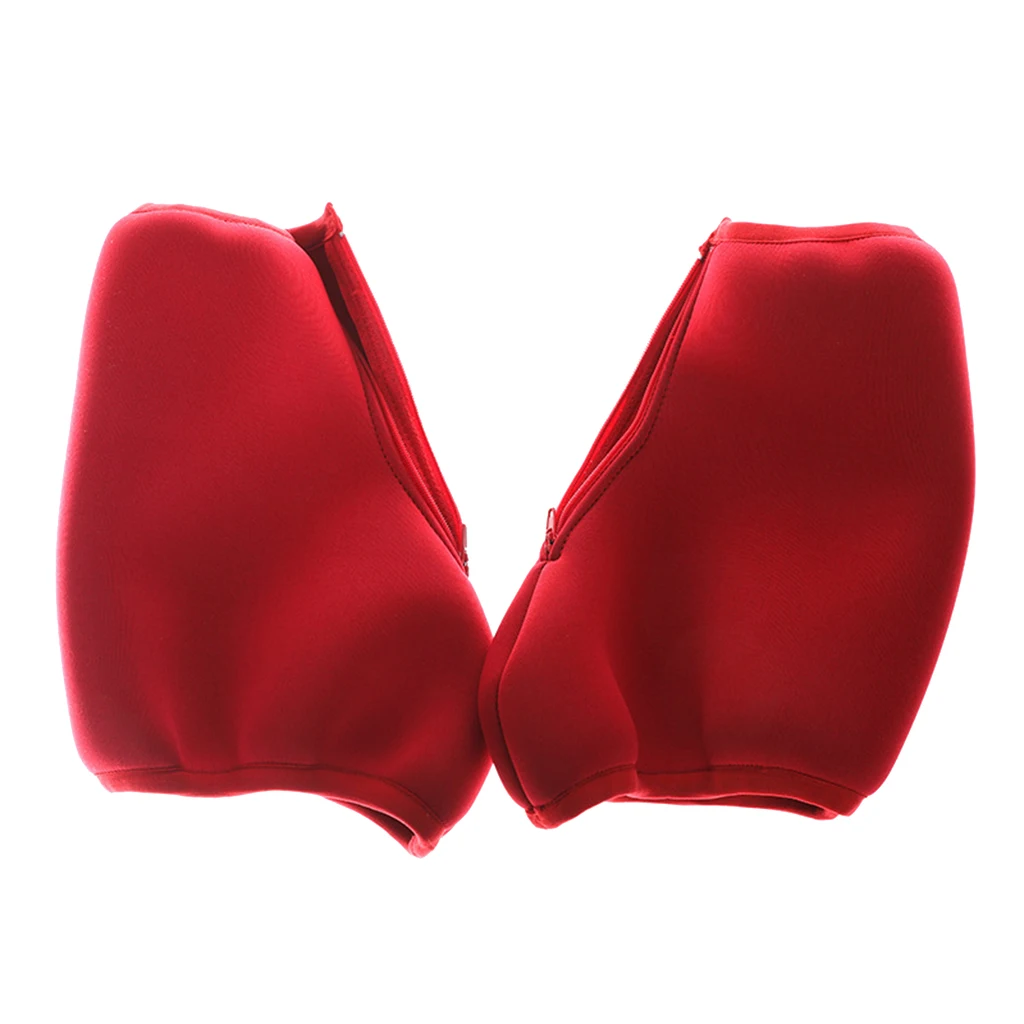 Non Slip Covers 1 Pair Rhinestone Decor Velvet Cloth Women's Men's Fashion Figure Skate Shoes Cover - Select Sizes