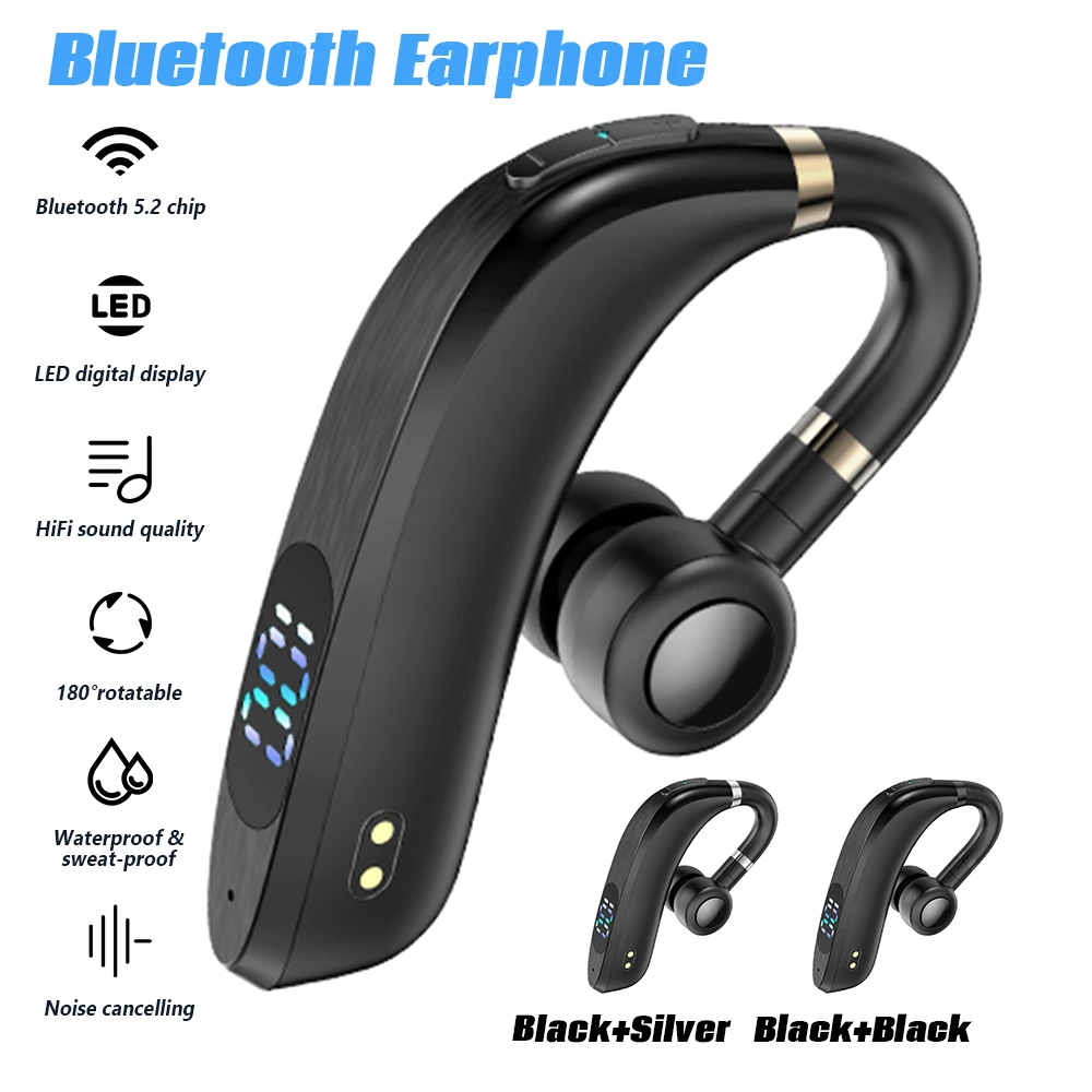 Bluetooth Earphone Noise Canceling Earphones V5.0 Wireless Headphone 