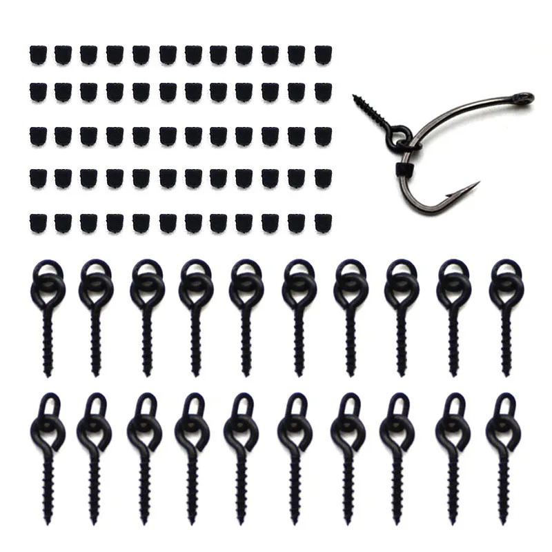 50PCS Hook Stops Beads Carp Fishing Accessories Stoper 20PCS Boilies