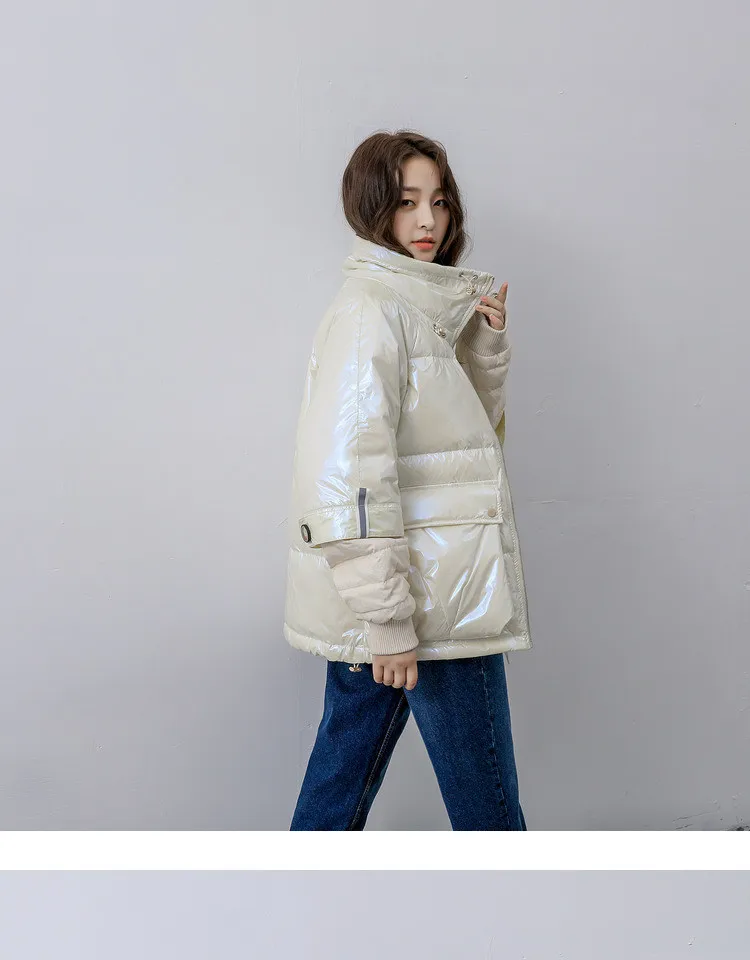 Siyu/зима, осенне-зимний стиль, свободный пуховик, женское короткое пальто