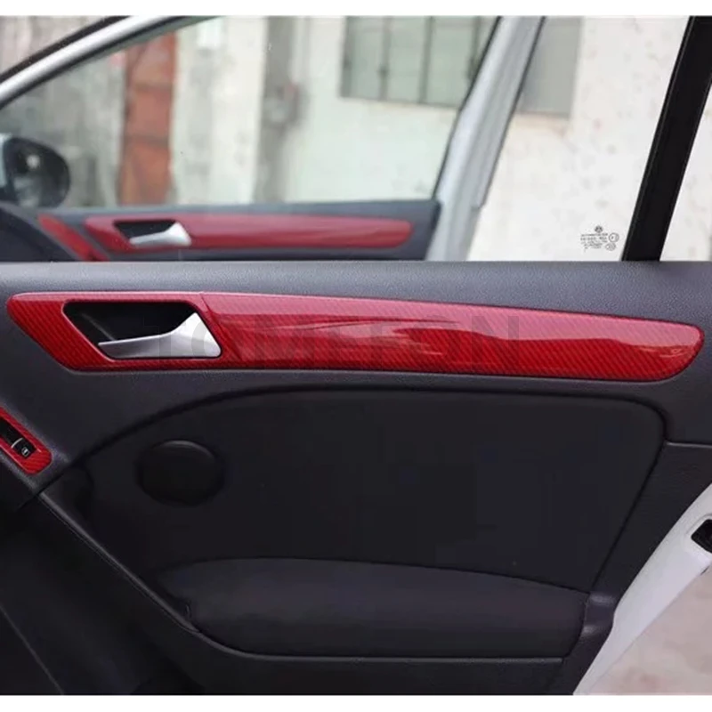 TOMEFON для Volkswagen Golf 6 MK6 2010 2011 2012 LHD Внутренняя дверь подлокотник панель окно Лифт крышка отделка интерьера Аксессуары ABS