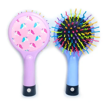 

New Children Cartoon Unicorn Animal Anti-static Hair Brush Massage Comb Shower Wet Detangle Hair Brush Salon Hair Styling Tools
