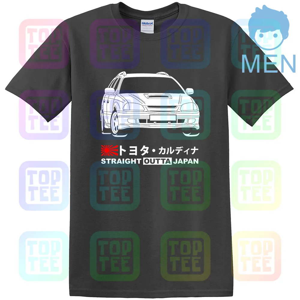 GT-shirt Toyota Caldina GT-T ST215W '97-'99 футболка - Цвет: Темно-серый