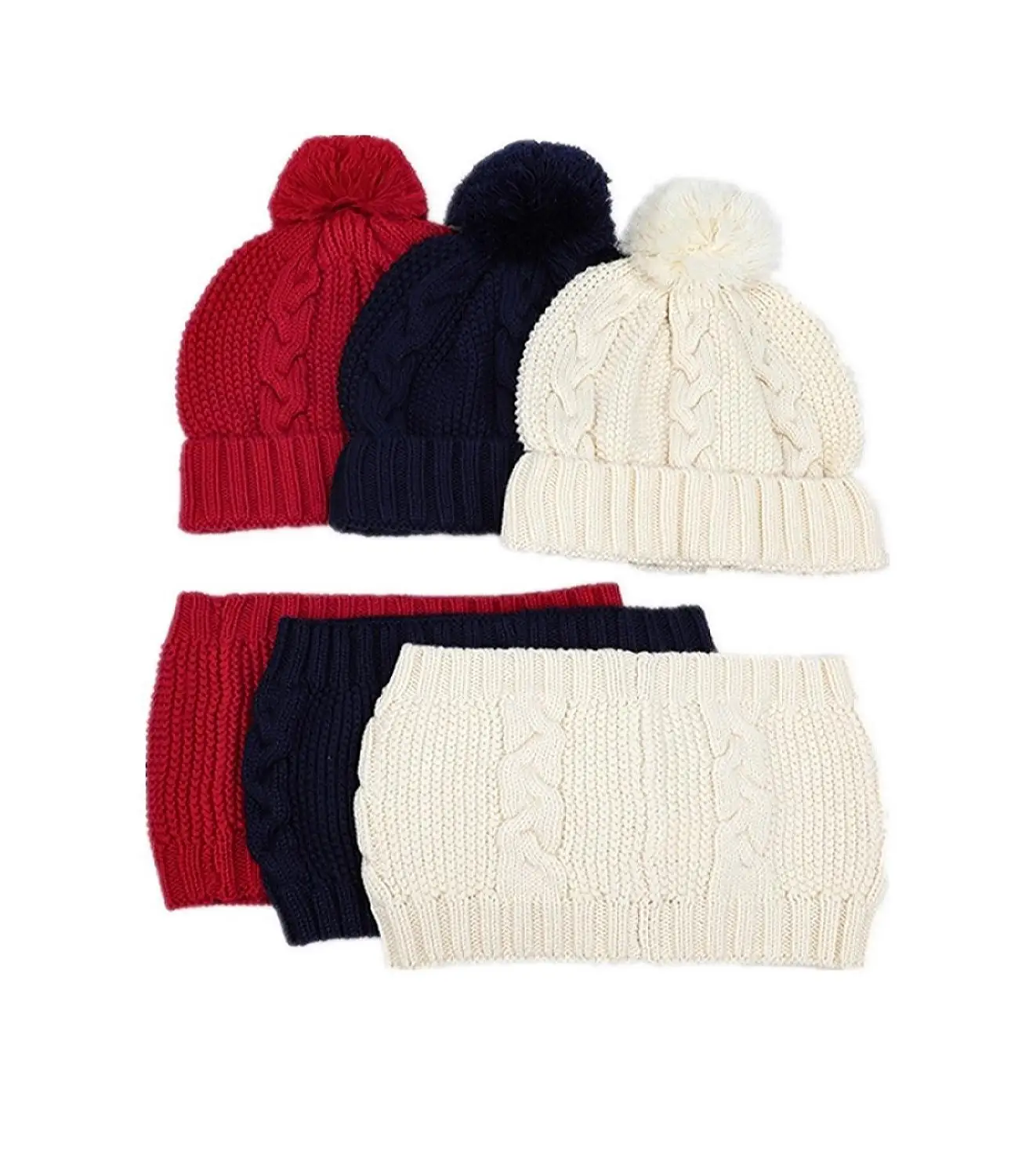 boys red hat and scarf