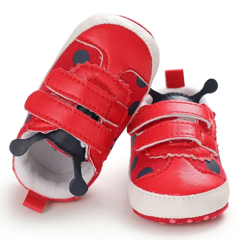 Pudcoco лето-осень; симпатичный комплект для новорожденной девочки, Детские Сникерсы для маленьких мальчиков для девочек на мягкой подошве красного цвета обувь для младенцев для маленьких 0-18Months