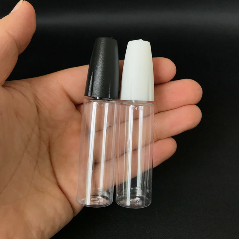 

200pcs New 10ml 15ml E liquid E juice Refillable Bottles PET Empty Plastic Dropper bottle with needle tips and childproof cap