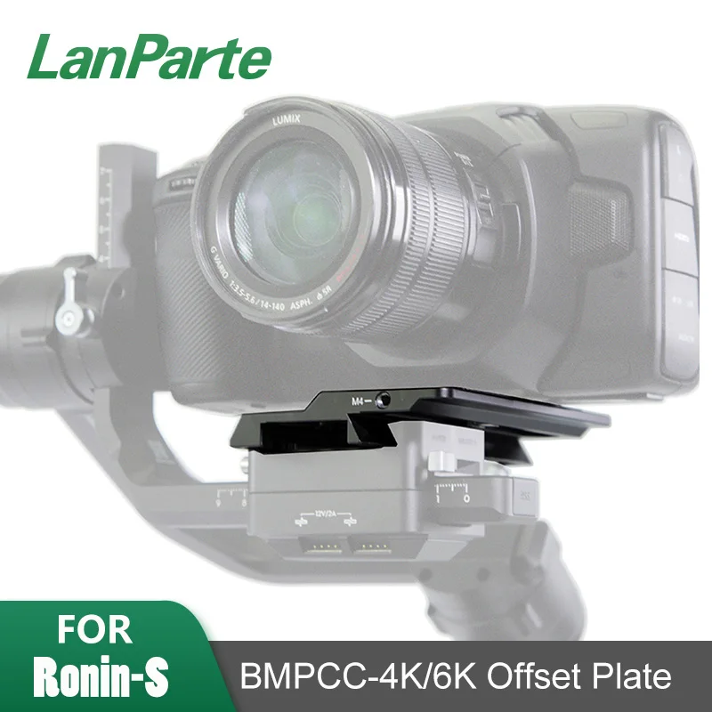 Lanparte Ronin S Gimbal Plate Bmpcc 6k 4k Camera Offset Plate For