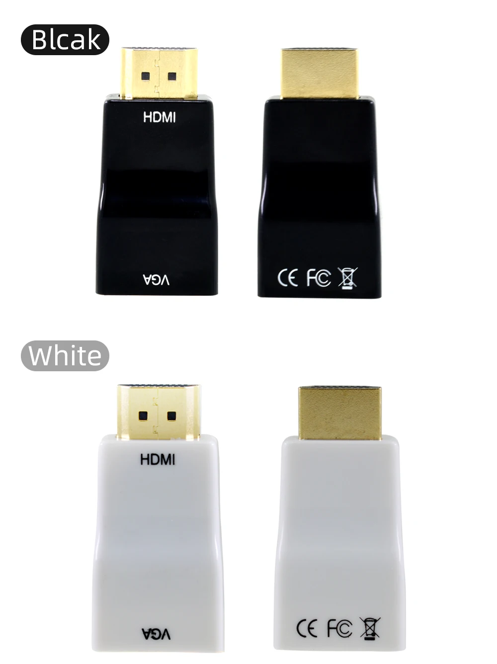 TISHRIC мини-адаптер hdmi-vga/конвертер/сплиттер/удлинитель 4K HD Дисплей порт HDMI для ПК ноутбук планшет HDMI кабель