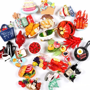 

Cartoon Food Refrigerator Paste Magnet Decoration Magnetic Force Message Paste Creative Funny 3d Cute Fridge Magnets