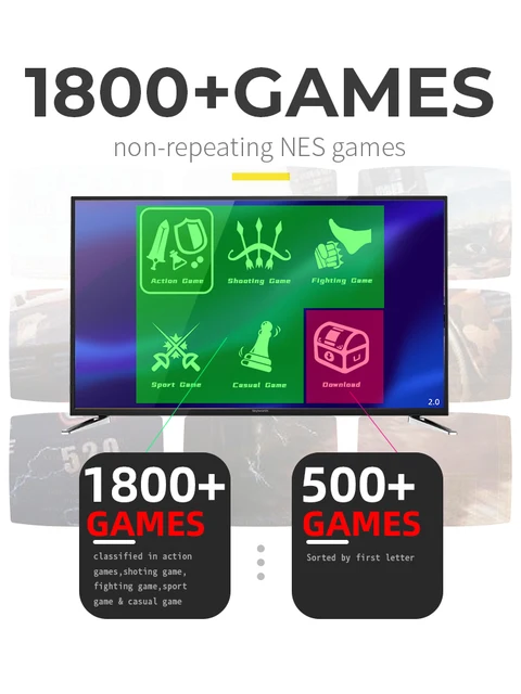 Dados sapo jogo de vídeo vara retro build-in 1400 clássico dandy jogos mini  console av/hd para fora para tv suporte baixar jogos - AliExpress