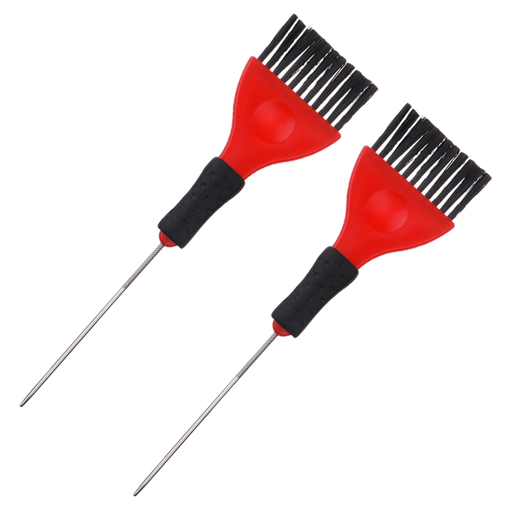 2Pcs Hair Color Tint / Dye Brushes (Red & Black), Large Tint Brush-Quicker application, Easy Clean-up