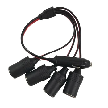 

Universal 4 IN1 Car Cigarette Lighter Splitter Charger 4-Way Socket Female Plug