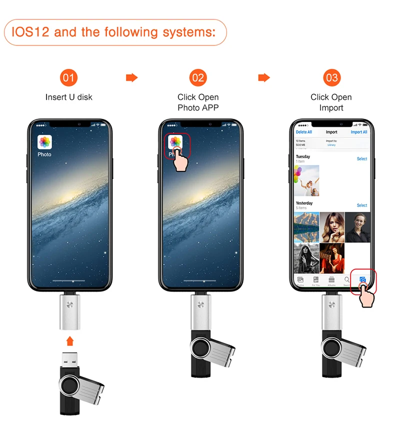 USB OTG адаптер для Lightning к sd-кард-ридер Разъем для iPhone 6 6s 7 8 X XR Xs 11 Pro Max iPad iOS 12 13 подключение камеры
