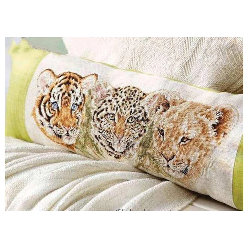 FREE Delivery Hot Selling Top Quality Counted Cross Stitch Kit Tigers