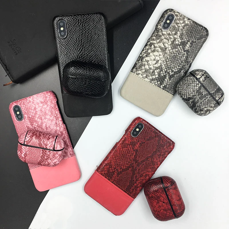 Кожаный чехол для телефона из змеиной кожи iphone 11 Pro XS Max XR 6 6s 7 8 Plus X кожаный