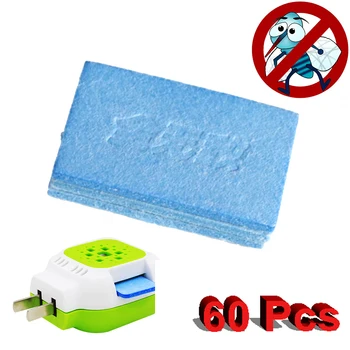 

60PCS/Lot Mosquito Repellent Tablet Insect Anti Mosquito Pest Repeller No Toxic Pest Reject Insect Killer Electric Incense
