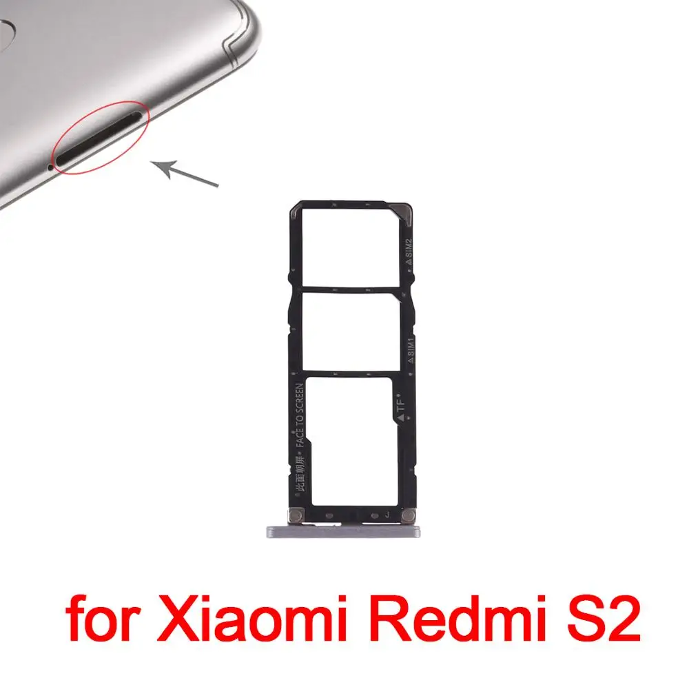 Bandeja de tarjeta SIM 4 colores para Xiaomi Redmi S2 + bandeja de tarjeta SIM + tarjeta Micro SD para Xiaomi Redmi S2