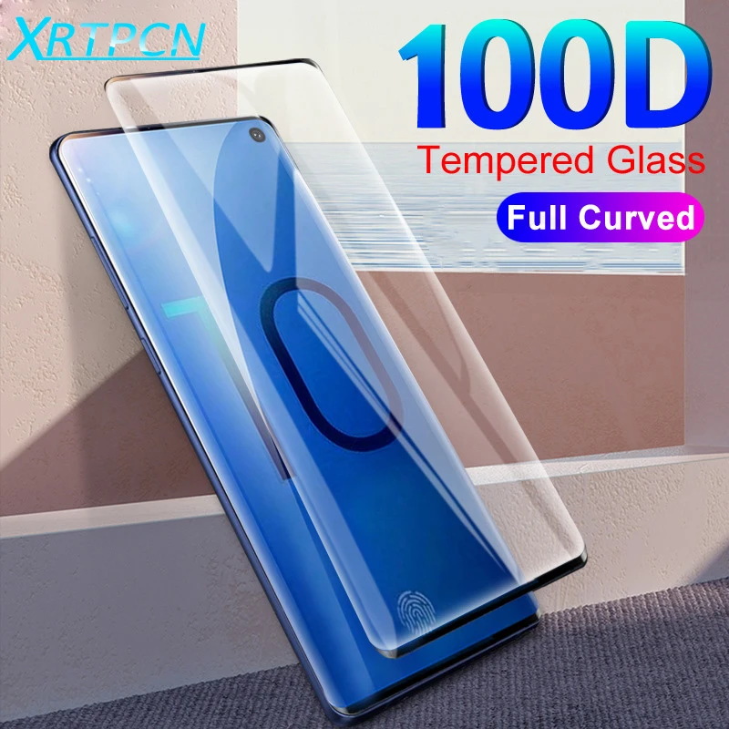 100D изогнутое закаленное стекло для Samsung Galaxy S10E Note 8 9 10 Pro S8 S9 S10 Plus + Защитная