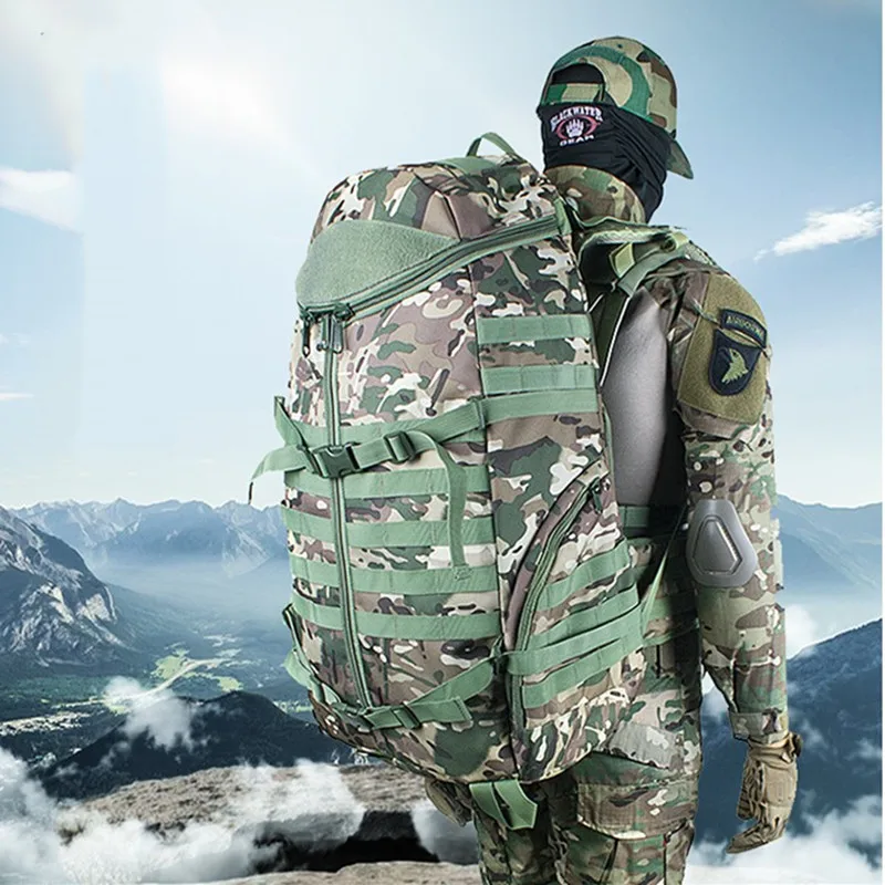 Камуфляжный уличный рюкзак водонепроницаемый вместительный Тактический
